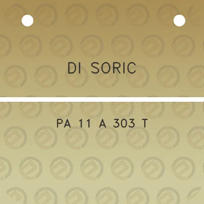 di-soric-pa-11-a-303-t