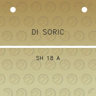 di-soric-sh-18-a