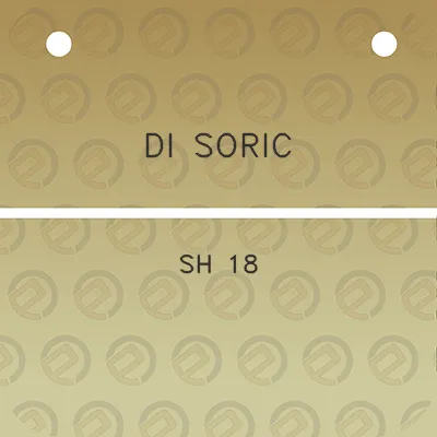 di-soric-sh-18