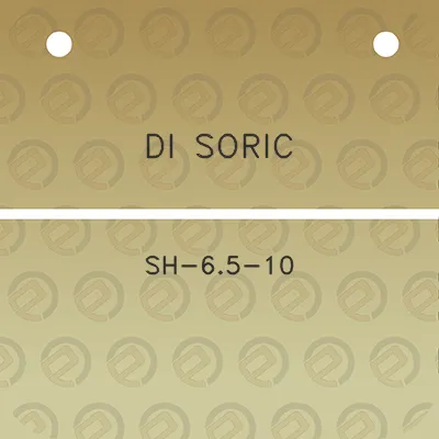 di-soric-sh-65-10