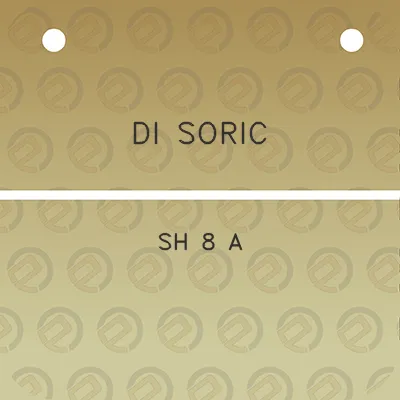 di-soric-sh-8-a