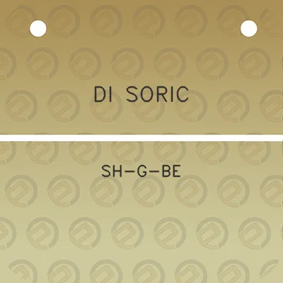 di-soric-sh-g-be