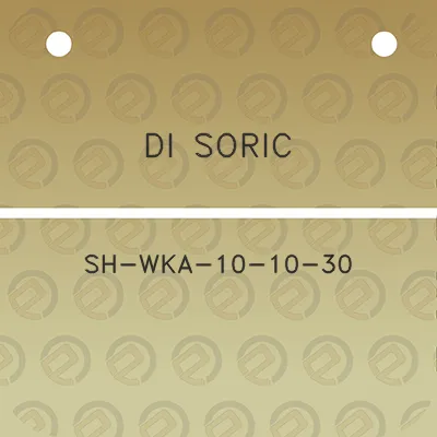 di-soric-sh-wka-10-10-30