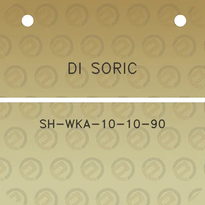 di-soric-sh-wka-10-10-90