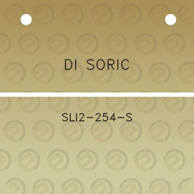 di-soric-sli2-254-s