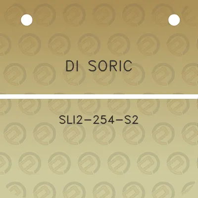 di-soric-sli2-254-s2