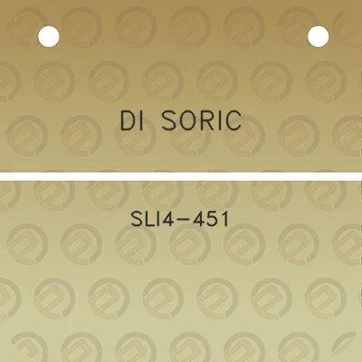 di-soric-sli4-451