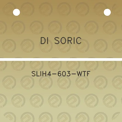 di-soric-slih4-603-wtf