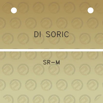 di-soric-sr-m