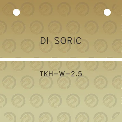 di-soric-tkh-w-25