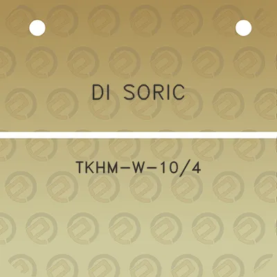 di-soric-tkhm-w-104