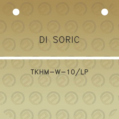 di-soric-tkhm-w-10lp