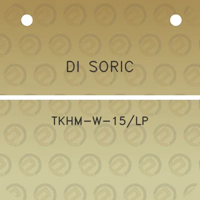 di-soric-tkhm-w-15lp