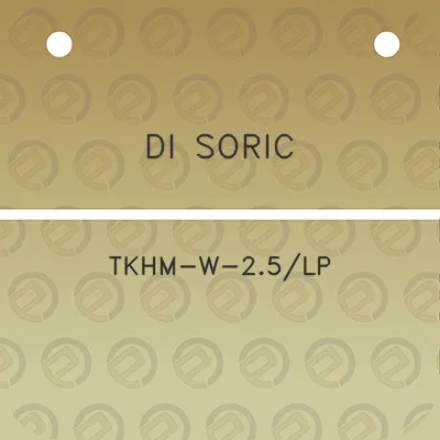 di-soric-tkhm-w-25lp