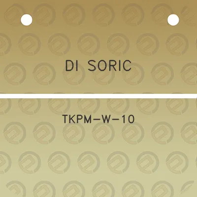 di-soric-tkpm-w-10