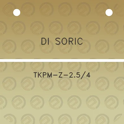 di-soric-tkpm-z-254