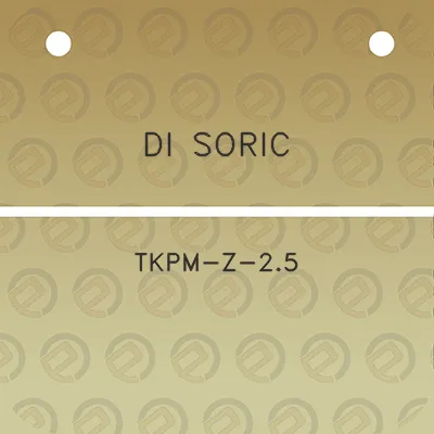 di-soric-tkpm-z-25