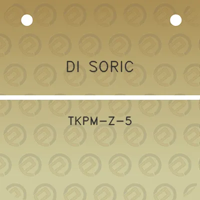 di-soric-tkpm-z-5