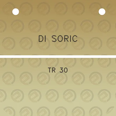 di-soric-tr-30