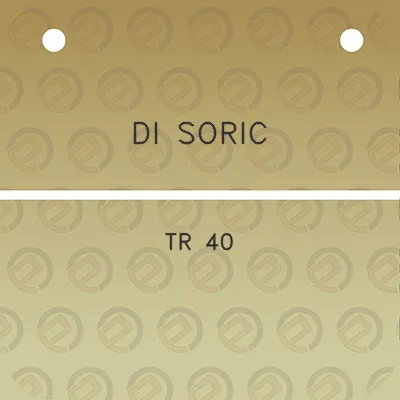 di-soric-tr-40