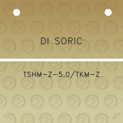 di-soric-tshm-z-50tkm-z