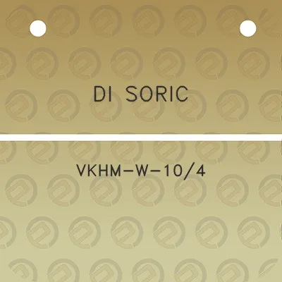 di-soric-vkhm-w-104