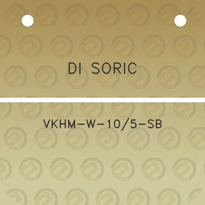 di-soric-vkhm-w-105-sb