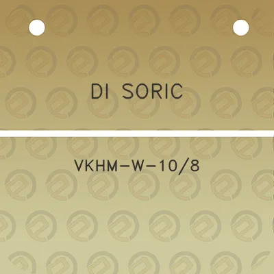 di-soric-vkhm-w-108