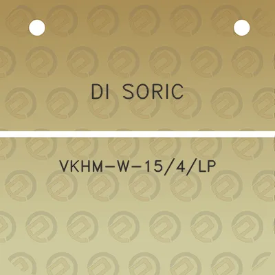 di-soric-vkhm-w-154lp