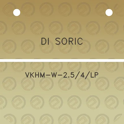 di-soric-vkhm-w-254lp