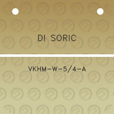 di-soric-vkhm-w-54-a