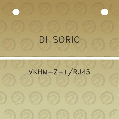 di-soric-vkhm-z-1rj45