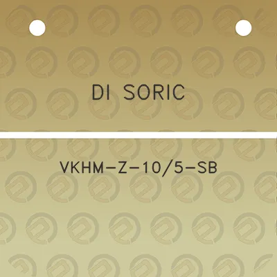 di-soric-vkhm-z-105-sb