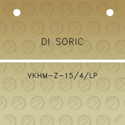 di-soric-vkhm-z-154lp