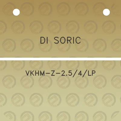 di-soric-vkhm-z-254lp