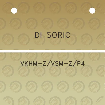 di-soric-vkhm-zvsm-zp4