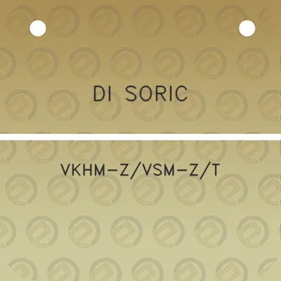 di-soric-vkhm-zvsm-zt