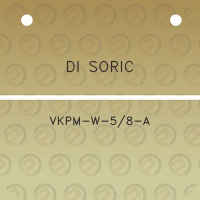 di-soric-vkpm-w-58-a