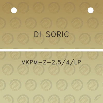 di-soric-vkpm-z-254lp