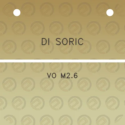 di-soric-vo-m26