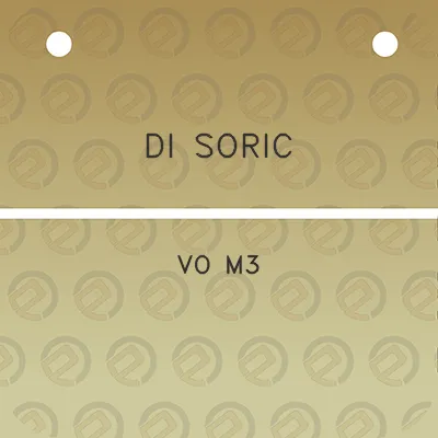 di-soric-vo-m3