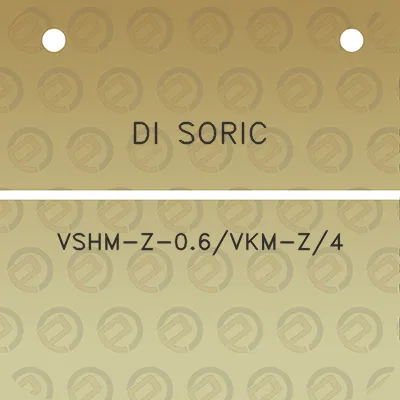 di-soric-vshm-z-06vkm-z4