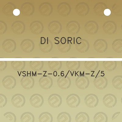 di-soric-vshm-z-06vkm-z5