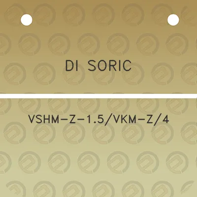 di-soric-vshm-z-15vkm-z4