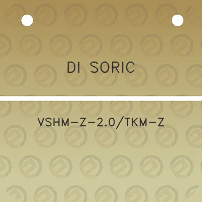 di-soric-vshm-z-20tkm-z