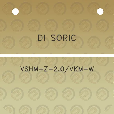 di-soric-vshm-z-20vkm-w