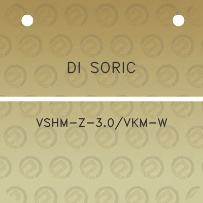 di-soric-vshm-z-30vkm-w