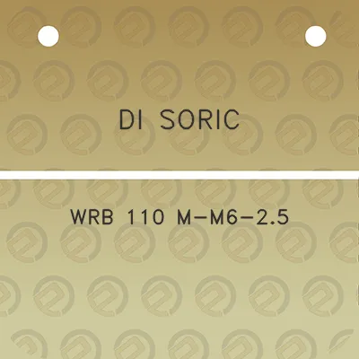 di-soric-wrb-110-m-m6-25