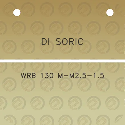 di-soric-wrb-130-m-m25-15