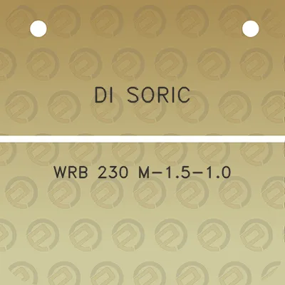 di-soric-wrb-230-m-15-10